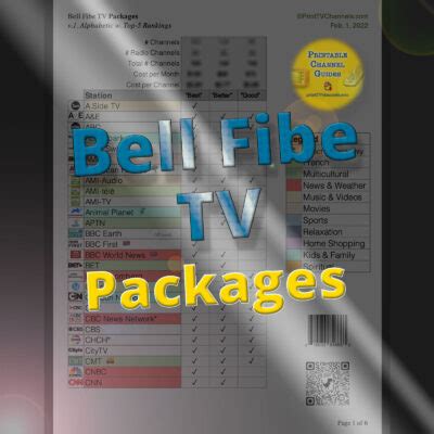 bell fibe tv package comparison.